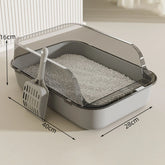 Cat Litter Box Pet Supplies Cat Sand Box Anti Splashing Cat Litter Container Large Kitten Toilet for Indoor Cats Small Animals