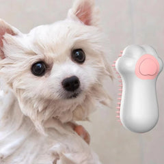 Dog Bathing Brush Pet Massage Brush Shampoo Dispenser Soft Silicone Brush Rubber Bristle for Dogs and Cats Shower Grooming Tool