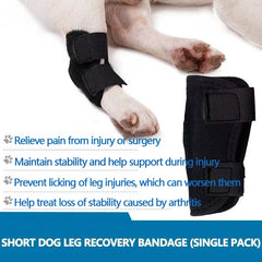 Dog Leg Brace Knee Brace Injury Anti-Licking And Biting Arthritis Surgery Recovery Bandage Brace Medium Large Pet Leg Fixed Belt