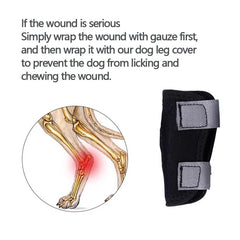 Dog Leg Brace Knee Brace Injury Anti-Licking And Biting Arthritis Surgery Recovery Bandage Brace Medium Large Pet Leg Fixed Belt