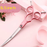 Fenice 6.0/6.5/7 Inch Professional Dog Grooming Scissors Curved Japan 440C Shear with High Quality Alloy Handle aseo de mascotas