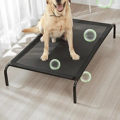 Elevated Dog Bed Raised Dog Cot Bed Breathable Pet Cot Portable Washable Pet Bed for Small Medium Dog Indoor Outdoor Hot Weather