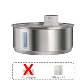 8L Dog Water Fountain Automatic Sensor Stainless Steel Cat Water Fountain Multiple Pet Drinking Water Dispenser Accessories