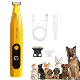 YEUKEUUAI Electric Pet Hair Trimmer Convenient Intelligent Digital Display Pet Push Clipper Household Cat and Dog Shaver YE-1811