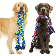 Knot Dog Toys Indestructible Durable Dog Chew Toys Tug of War Interactive Toys Suitable for Medium and Large Dogs Pet Supplies