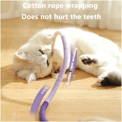 Cat Bite Rope Toy Grinding Teeth Durable Teasing Cat Rope Toy Cat Scratcher Rope Toy Cotton Rope Bite-resistant Chewing Toy