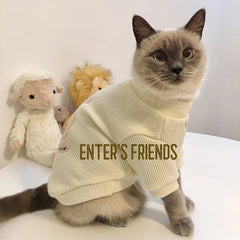 Winter Warm Pet Clothes For Cats Ragdoll British Shorthair Siamese Dogs Cute Anti Shedding Outfits Clothes for Both Dogs Cats
