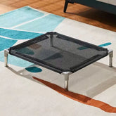 Pet Dog Cat Camping Bed Elevated Bed for Dogs Folding Puppy Camping Bed Cat House Portable Removable Washable Dog Hammock