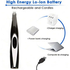 Dog Clippers Grooming Kit Hair Clipper-Low Noise Paw Trimmer- Rechargeable - Quiet Nail Grinder Shaver for Cats and Other Pets 
