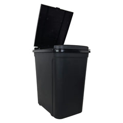 7.6 Gallon Touch Top Trash Can Plastic Rectangle Wastebasket Indoor Office Kitchen Durable Easy Clean Touchless Lid