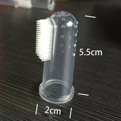 4pcs Pet Finger Toothbrush Super Soft Dog Cat Silicagel Toothbrush Bad Breath Tartar Teeth Care Tool Pet Cleaning Supplies