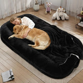 Human Dog Bed for Adults, 46 x 10 x 76 Long Human Size Dog Bed, Removable Cover, Orthopedic Design