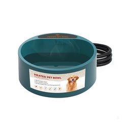 2.2L Dog Heated Water Bowl Pet Thermostatic Dog Bowl for Cats Dogs Chicken Birds Outdoor Winter Dog Bowl Water Bottle