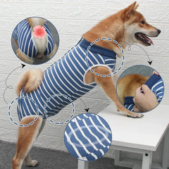 Pet Sterilization Surgery Suit Pet Dog T-shirt Dog Vest Clothes for Small Dogs French Bulldog Puppy Cat Suit Clothing
