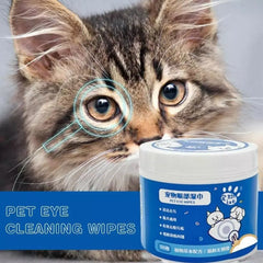 100Pcs Pet Eye Wipes Cats And Dogs Tearmark Wet Wipes Dog Cat Eyes Ears Cleaning Paper Towels Cats And Dogs Universal