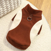 Leash Buckle Pet Clothing Autumn/Winter Dog Clothing Plush Cat Clothes Golden Retriever More Size Dog Labrador Bichon Supplies