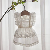 Casual Cotton+Lace Pet Flying Sleeve Skirt Breathable XS~XL Cat Top White Pet Princess Dress Cat Dog