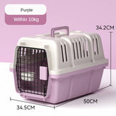 Portable pet travel airline box Simple style pet car cage Multifunctional pet cage Ventilated and breathable cat transport box