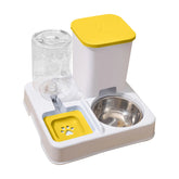 Pet Cat Automatic Feeder Drinking Water Large Capacity Two In One Water Dispenser Dry Wet Separation Food Container Pet Supplies