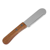 Pet Stainless Steel Wooden Handle Stripping Knife Professional Cat Dog Comb Shaving Plucking Hair Comb Knife Pet Grooming Tools