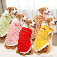 New Autumn Winter Plush Pet Clothes for Dogs and Cats Suitable for Golden Retrievers and Large Breeds XS-7XL Size