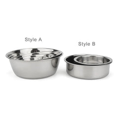 Metal Dog Cat Stainless Steel Pet Bowl Food Drinking Bowl For Small Medium Big Dogs