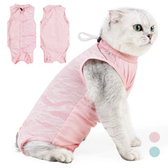 Breathable Cat Recovery Suit,Female Cat Onesie for Cats After Surgery ,Surgical Spay Suit Pet Body Suit Post Surgery E Collar