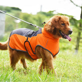 Dog Raincoat Waterproof Dog Rain Jacket with Hood, Rain Coat with Leash Hole Reflective Strap for Small Medium Dogs Lightweight