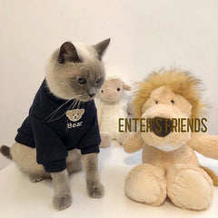 Winter Warm Pet Clothes For Cats Ragdoll British Shorthair Siamese Dogs Cute Anti Shedding Outfits Clothes for Both Dogs Cats