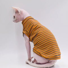 Hairless Cat Clothes Breathable Cotton Summer Thin Cat Vest for Sphynx,Devon Rex ,Cornish, Small Cats and Dogs