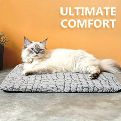 Self Warming Cat Bed with Aluminum Foil Insulation Removable Cat Mat Dog Winter Pet Heating Pad Heated Cat Mat Thermal Blanket