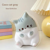 Adorable Cartoon Cat Squeeze Toys for Kids Adult Soft Pinch PU Slow Rebound Balls Pop Fidget Toys Halloween Christmas Gifts