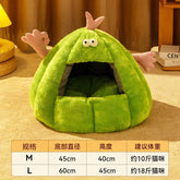 Cat Nest, Winter Warmth, Cat House, Cat Sleep in Winter, Plush, Closed, Kitten Bed Mat, Removable and Washable