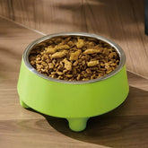 Elevated Dog Cat Bowl Stainless steel Food Water Bowls Raised No Spill Pet Feeder bowl for Puppy Small Medium Large Dogs Cats