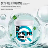 New Gentle Pet Eye Wipes No Irritation Eye Grooming Cat Eye Grooming Wipes Pet Eye Cleaning Wipes Cats and Dogs