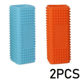 Car Animal Hair Brush for Dog Hair Short Brush for Dogs Long Cat Pet Hair Silicone Hollow Rubber Cleaning Brush GSZ01