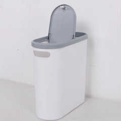 2/1 Pack Bathroom Trash Can, Small and Durable Plastic Trash Can with Built-in Handle, Easy to Clean, Rust-proof, Space-Saving D
