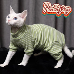 Hairless cat clothes tricolor four-legged clothes Sphinx warm high stretch home four-legged clothes pet clothing