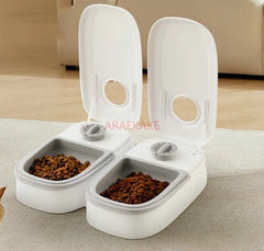 Pet timer, cat food, intelligent automatic feeder, dry and wet food, dual meal separation, automatic feeding for dogs