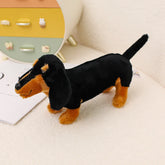 25cm Adorable Dachshund Plush Toy Soft Stuffed Animal Dog Doll For Home Decor kids' Birthday Parties And Gifts