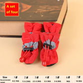 4PCS Small Dog Shoes Hiking Boots Waterproof Dog Shoes Medium Slippers for Puppy Boots Shoes for Small Dogs XGX01