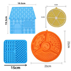 Pet Supplies Dog Licking Mat Silicone Cat Slow Food Tableware Bowl Suction Cup Anti Choking ,Anti Overturning Healthy Meal Mat
