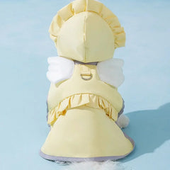 Pet Dog Angel Raincoat Summer Rain Waterproof Dog Clothes Small Dogs Out Cape Style Poncho Supplies Dog Accessories Pet Clothes