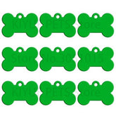Wholesale 20pcs Bone Double Sides Personalized Dog ID Tags Aluminum Customized Cat Puppy Name Phone No. Tags Plate Keyrings