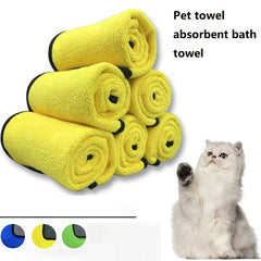 Absorbent Dog Puppy Towel Dog Towel Bathrobe Pet Cat Drying Towel Dog Accessories CWMJ04