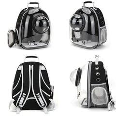 Premium Transparent Breathable SpaceCapsule Pet Backpack Lightweight Portable Carrier for Cats Dogs Travel Outdoor Comfortable