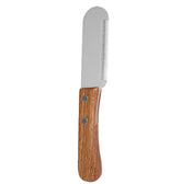 Pet Stainless Steel Wooden Handle Stripping Knife Professional Cat Dog Comb Shaving Plucking Hair Comb Knife Pet Grooming Tools