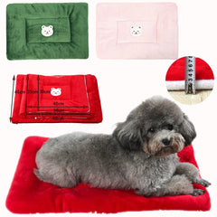 Soft Warm Pet Sleeping Mat Flannel Dog Cat Bed Puppy Bed Dog Sofa Mattress Cushion for Small Medium Dogs Blanket Pet Supplies