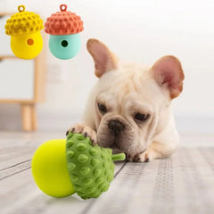 Interactive Dog Toys Chew Balls Durable Silicone Treat Dispensing Ball Teeth Cleaning Food Dispensing Puppy Teething Toys