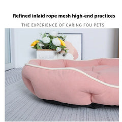 Winter Dog Cat Bed Pet Dog Sofa Bed Square Pet Dog Beds Bed For Large Pet Nest Kennel For Be Universal Custom Suede Dog Beds Mat